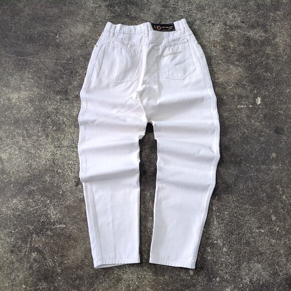 Vintage Y2K Cappopera Jeans Womens 32 White Cream High Waist Made in Italy - Picture 3 of 9